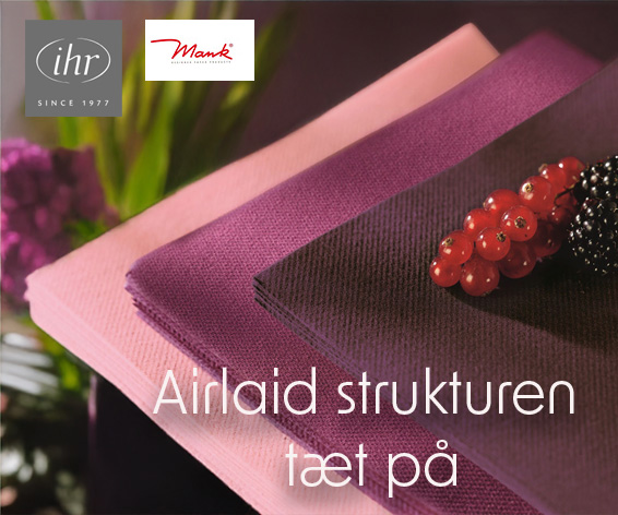 airlaid servietter fra Mank og IHR