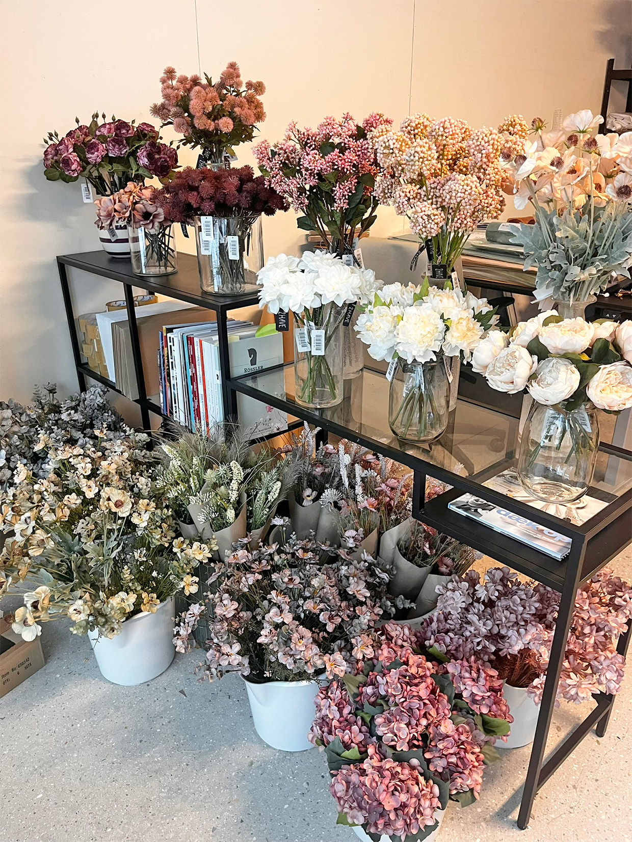 festbutik med kunstige blomster i k�benahvn