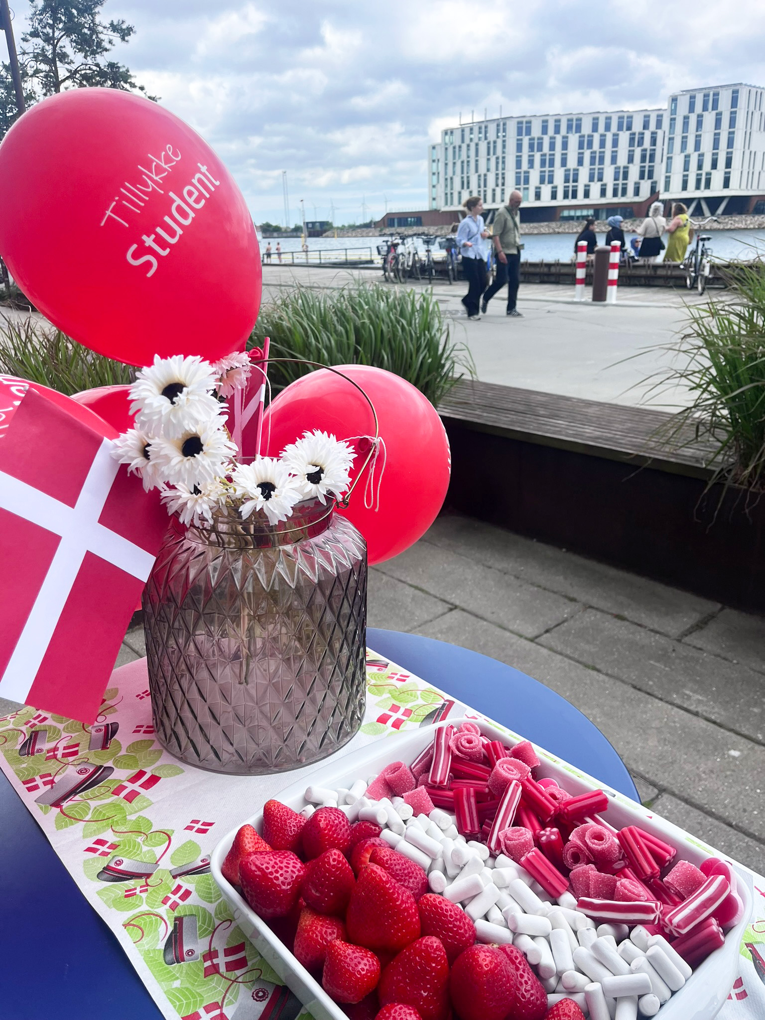 inspiration til studenterk�rsel r�dt hvidt slikfad