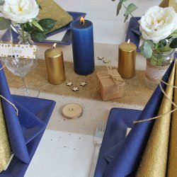  Milj�venlige foodsafe paptallerkner fra Caspari, m�rkebl� bort middag 8 stk.