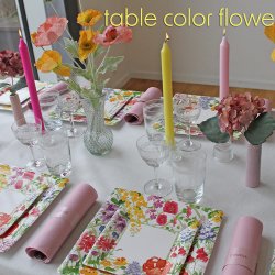 Paptallerkner fra Caspari, RHS blomster, frokost/dessert 8 stk.