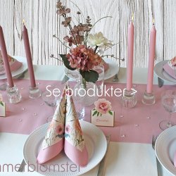 Vendbar lysestage, stagelys og fyrfad, lav model, 1 stk.