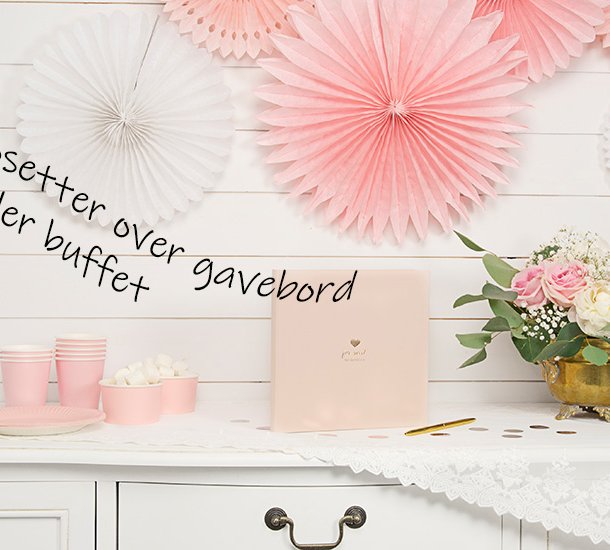 Lyser�de rosetter af papir, 3 stk. 20-30 cm. 