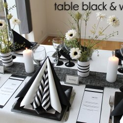  Paptallerkner fra Caspari, sort frokost/dessert 8 stk.