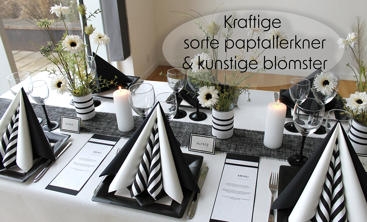 konfirmation grønland paptallerkner og blomster