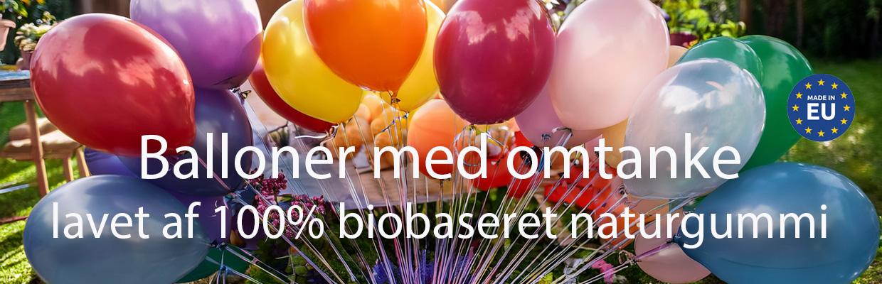 miljøvenlige balloner fri for plastik