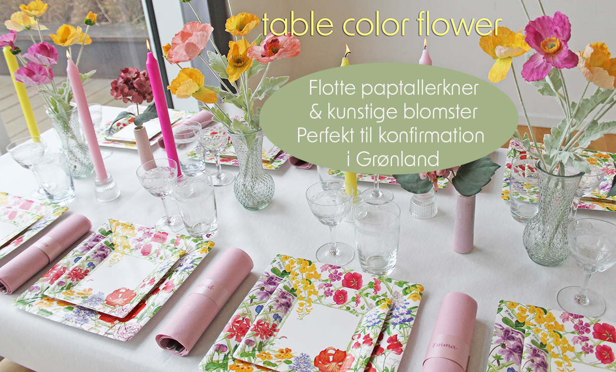 paptallerkner konfirmation Grønland