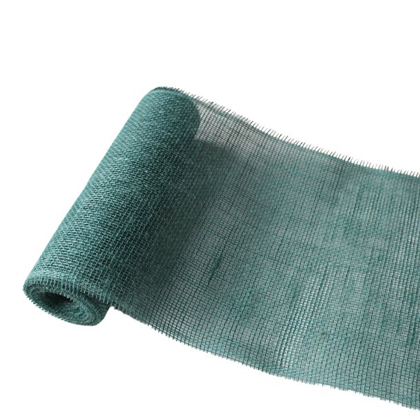 Bordl�ber Eukalyptus/petrol, jute ECO-LINE, 30 cm x 5 m.