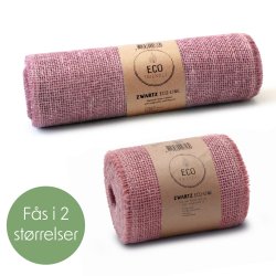 Bordl�ber Gammelrosa, jute ECO-LINE, v�lg mellem 2 str.