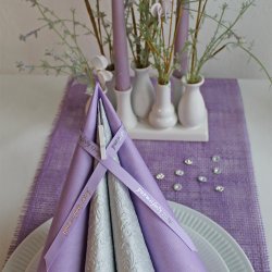 Bordl�ber Lilla, jute ECO-LINE, 30 cm x 5 m.