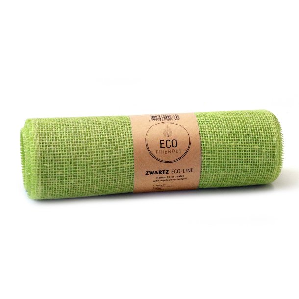 Bordl�ber Limegr�n, jute ECO-LINE, 30 cm x 5 m.