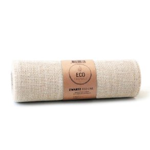  Bordl�ber Elfenben/off-white, jute ECO-LINE, 30 cm x 5 m.