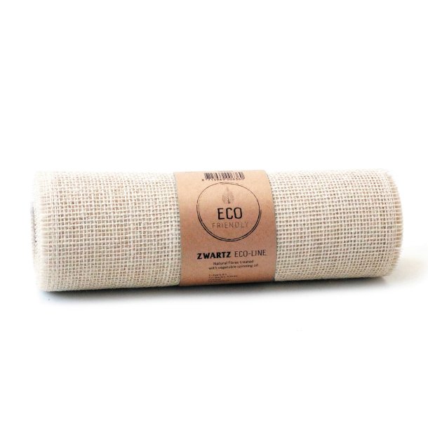  Bordl�ber Elfenben/off-white, jute ECO-LINE, 30 cm x 5 m.