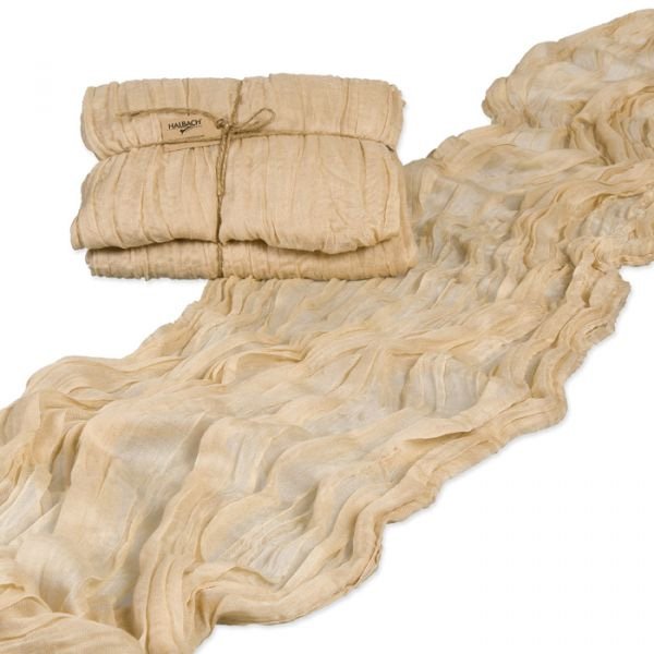 Lys sand bordl�ber i vaskbart stof, 3 meter