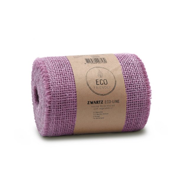 Bordl�ber Lyslilla, jute ECO-LINE, 15 cm x 10 m.