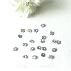 Bordpynt, diamantblomster, 24 stk.