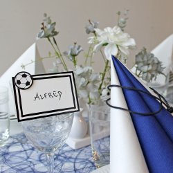 Kartonstickers til konfirmation, fodbolde 20 stk.