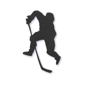 Kartonstickers til konfirmation, ishockeyspiller, 10 stk.