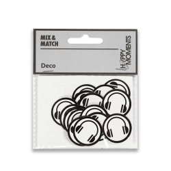 Kartonstickers til konfirmation, gamer headset, 20 stk.