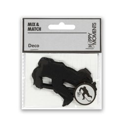 Kartonstickers til konfirmation, ishockeyspiller, 10 stk.