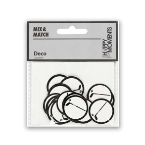 Kartonstickers til konfirmation, ishockeystav, 20 stk.