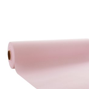 Gammelrosa stoflignende airlaid rulledug, 1,18 x 25 m.