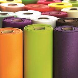 Sort stoflignende airlaid rulledug, 1,18 x 25 m.