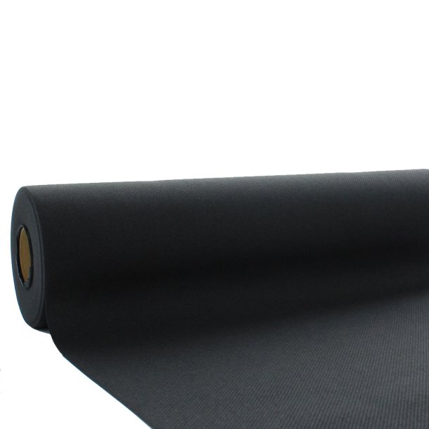 Sort stoflignende bordl�ber 0,40 x 24 m.