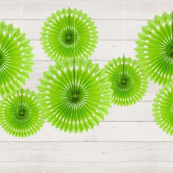 limefarvede rosetter til loftpynt