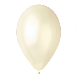 Creme metallic ballon 100% plastikfri, 1 stk.