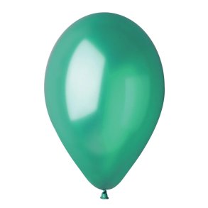 M�rkegr�n metallic ballon 100% plastikfri, 1 stk.