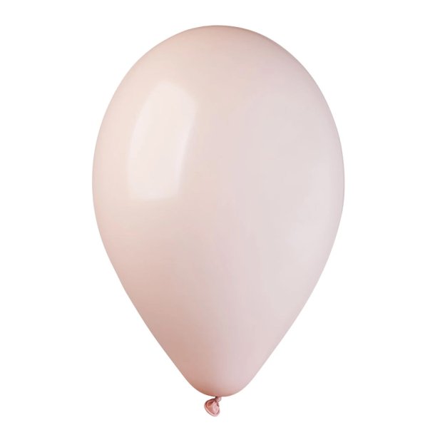 Powder-rose ballon 100% plastikfri, 1 stk.