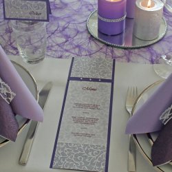 H�ndlavet transparent A4 papir, filigran med s�lvglimmer, 5 stk.