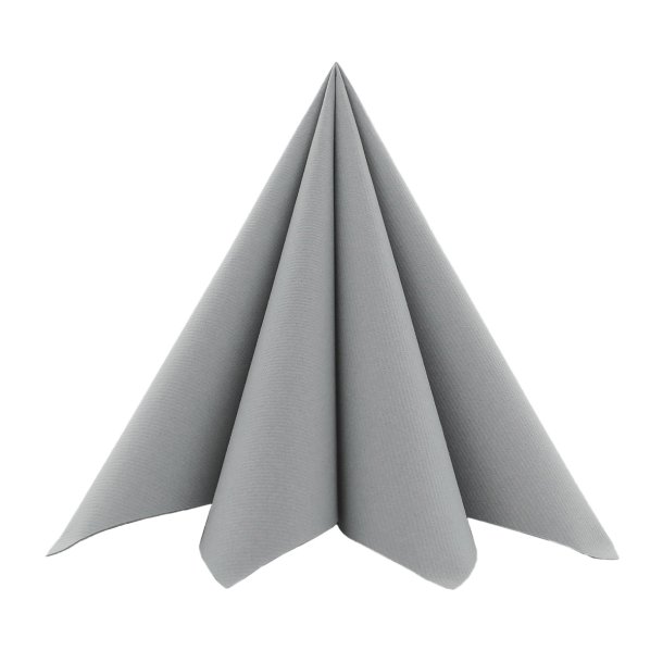 Betongr stoflignende servietter 40x40 cm. 12 stk.