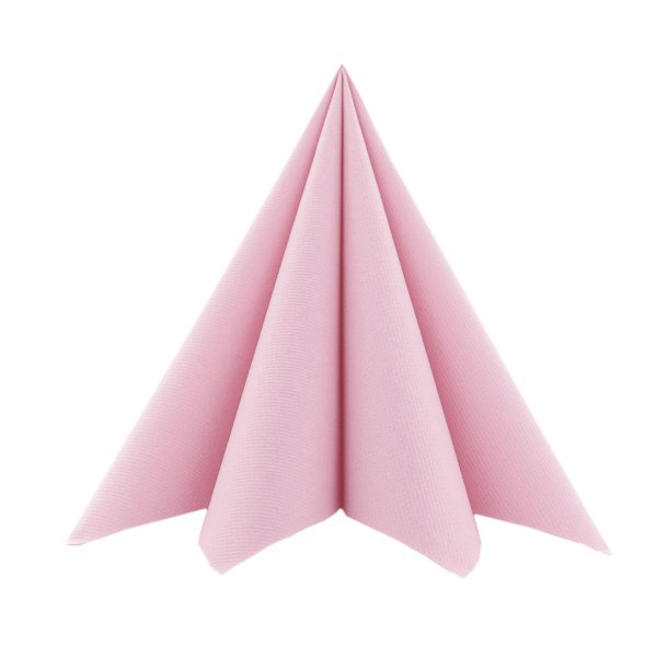 Gammelrosa Airlaid stoflignende servietter 40x40 cm. 12 stk.