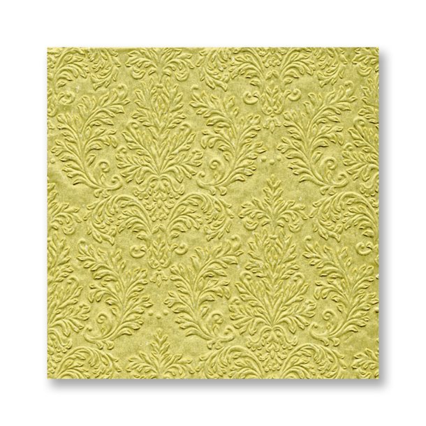 Guld servietter med embossede filigran 40x40 cm. 16 stk.