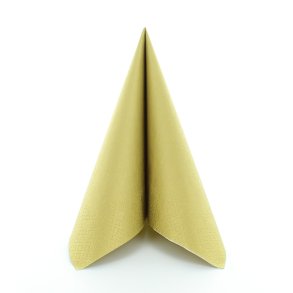 Guld servietter 100%, komposterbare 40x40 cm 20 stk.