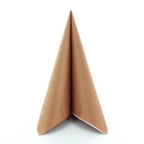 Kobberfarvede servietter, 100% komposterbare 40x40 cm. 20 stk.