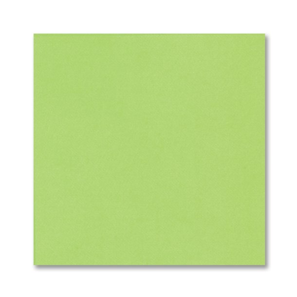 Limegrnne stoflignende servietter 40x40 cm. 12 stk.