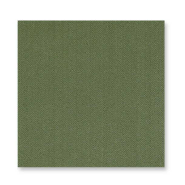 Skovgr�nne stoflignende servietter 40x40 cm. 12 stk.