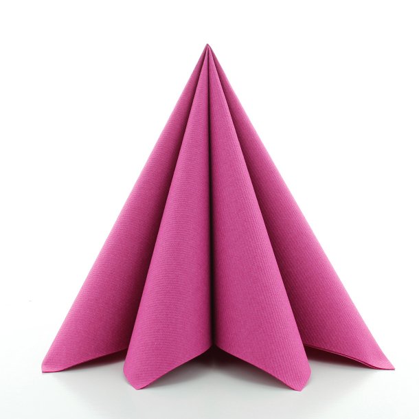 Pink stoflignende servietter 40x40 cm. 12 stk.