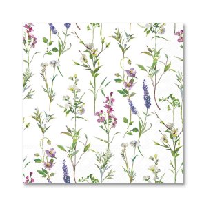 Servietter, Vilde blomster, frokoststr. 20 stk.