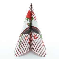 Servietter med STX studenterhue og striber, 100% komposterbare 33x33 cm. 20 stk.