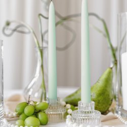 Vendbar lysestage, 2-in-1 glas, 1 stk.