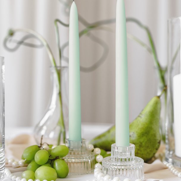 Vendbar lysestage, 2-in-1 glas, 1 stk.