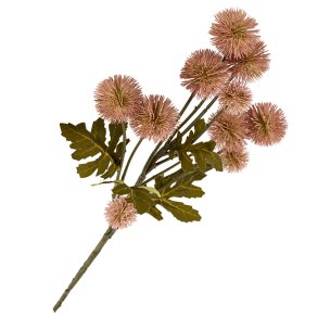 Fr�stand gammelrosa kunstig blomst, 55 cm.