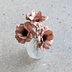 Stor anemone silkeblomst, gammelrosa, 25 cm.