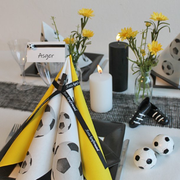 Gule Airlaid stoflignende servietter 40x40 cm. 12 stk.