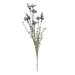 Inkalilje og eukalyptus silkeblomst, st�vbl� 53 cm.