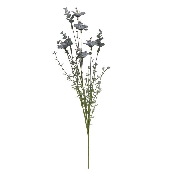 Inkalilje og eukalyptus silkeblomst, st�vbl� 53 cm.